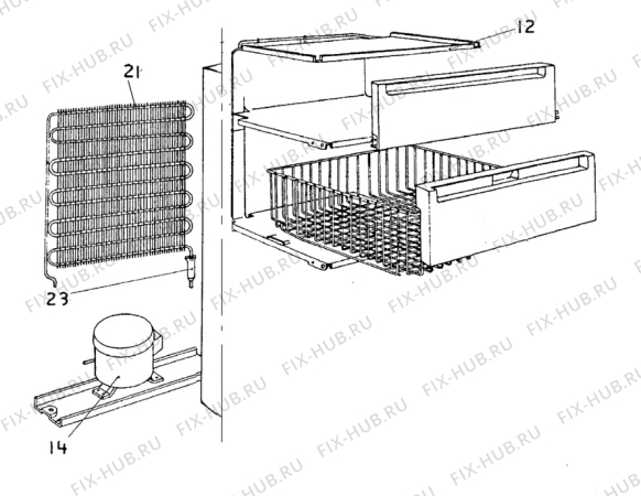 Взрыв-схема холодильника Zanussi ZVL12TFF - Схема узла C10 Cold, users manual